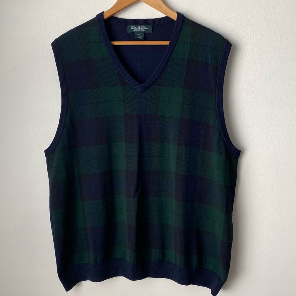 Brooks Brothers Merino Wool Vest XL